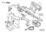 Bosch 0 601 933 366 Gbm 9,6 Vsp-2 Cordless Drill 9.6 V / Eu Spare Parts